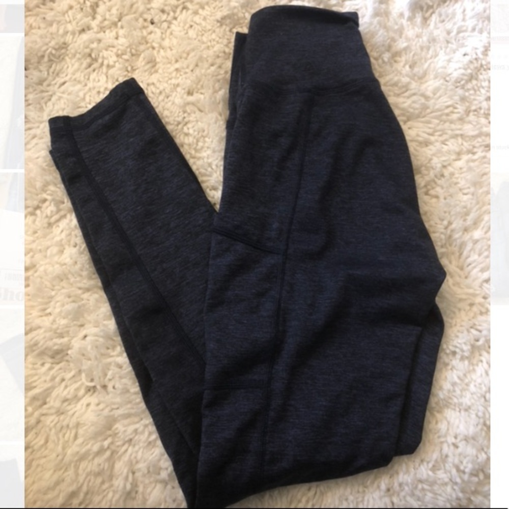 aerie high waisted leggings in navy